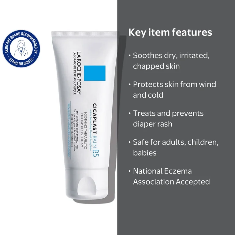 La Roche-Posay Cicaplast Balm B5 for Dry Skin Irritations, 1.35 fl