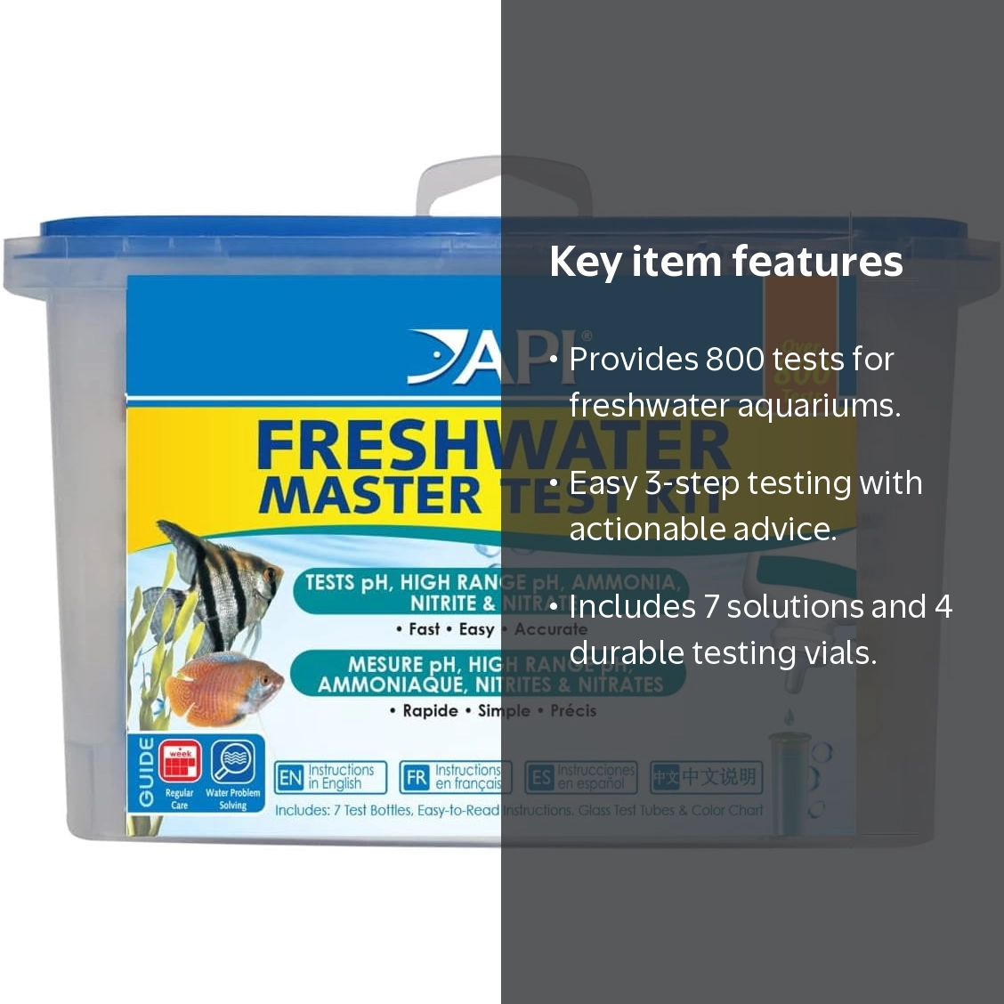 API Freshwater Aquarium Master Test Kit - Accurate pH, Ammonia