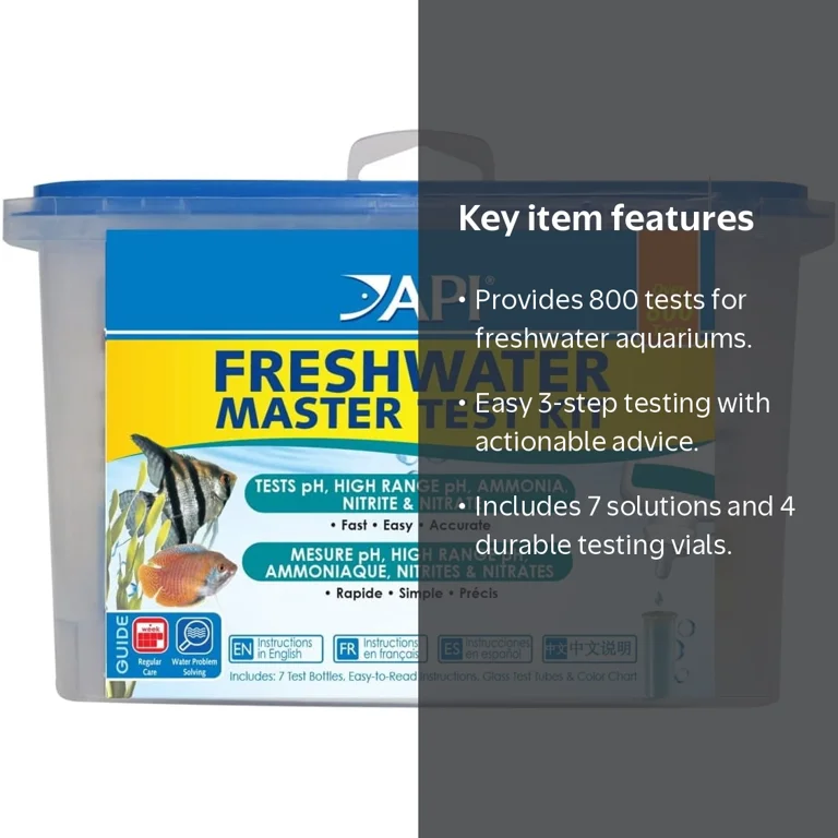 API Freshwater Aquarium Master Test Kit - Accurate pH, Ammonia