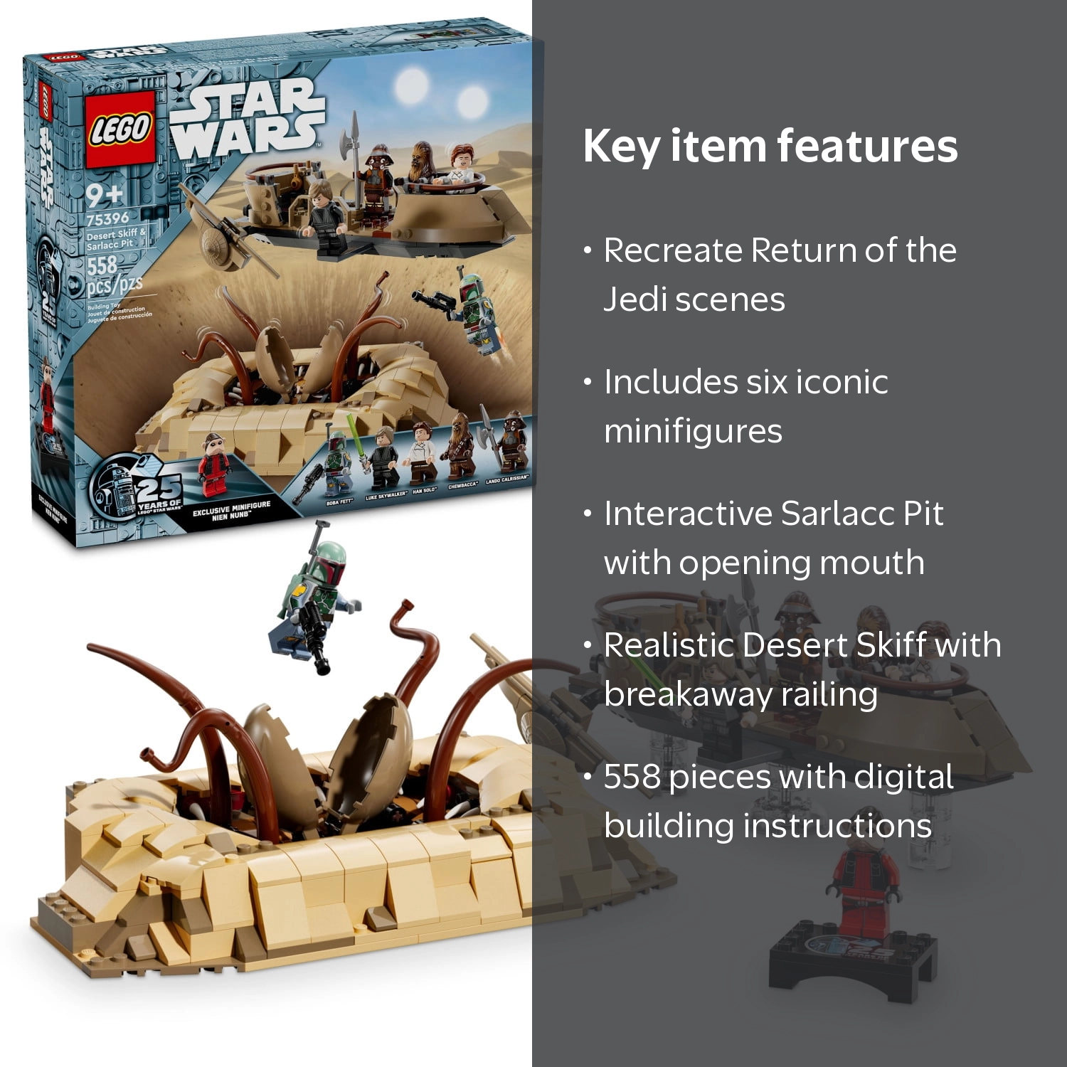 LEGO Star Wars: Return of the Jedi Desert Skiff and Sarlacc Pit