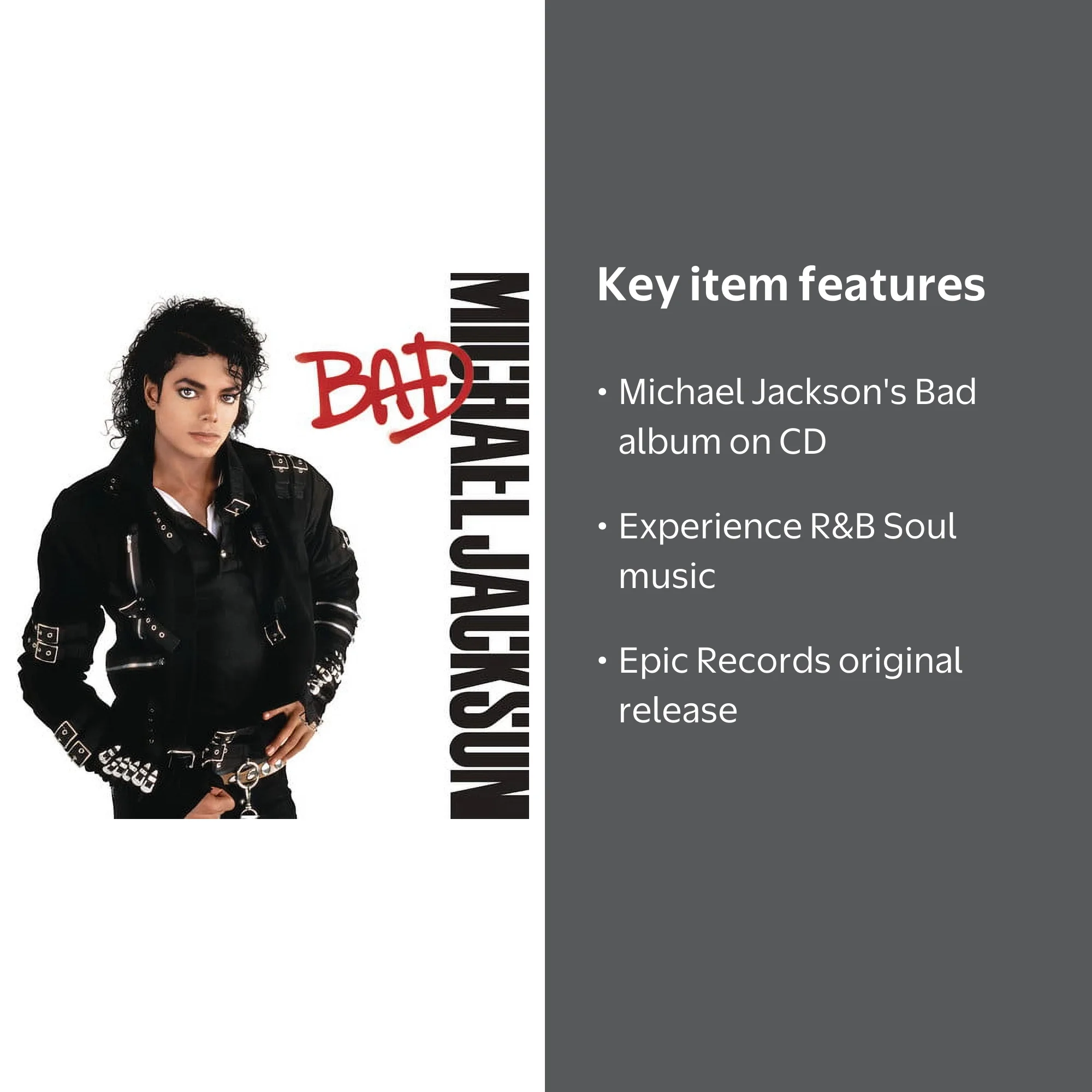 Michael Jackson - Bad [COMPACT DISCS] - Walmart.com