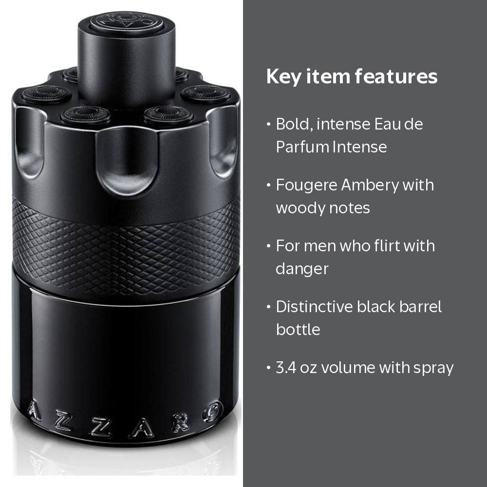 Azzaro The Most Wanted Intense Men's Eau de Parfum Cologne, 3.4 oz