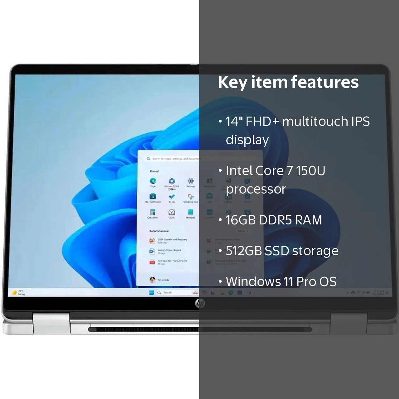 HP, OmniBook 5 Flip 2-in-1, 14-inch FHD+ Touch Screen Laptop