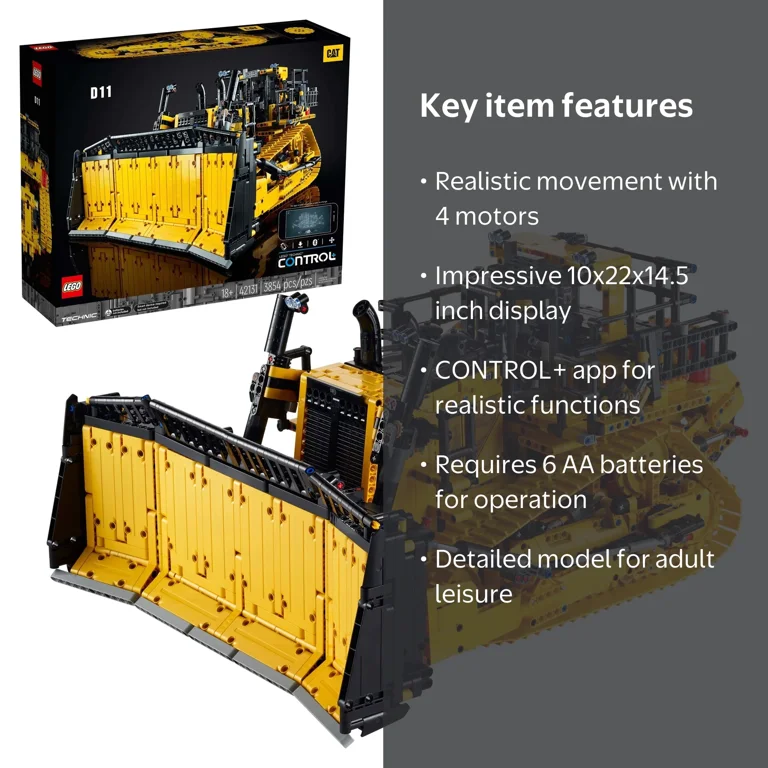 LEGO Technic App-Controlled Cat® D11 Bulldozer 42131 - Motorized