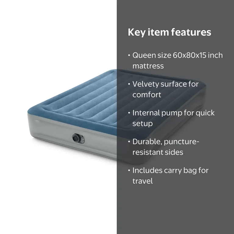 Intex Deluxe Queen Airbed, 15