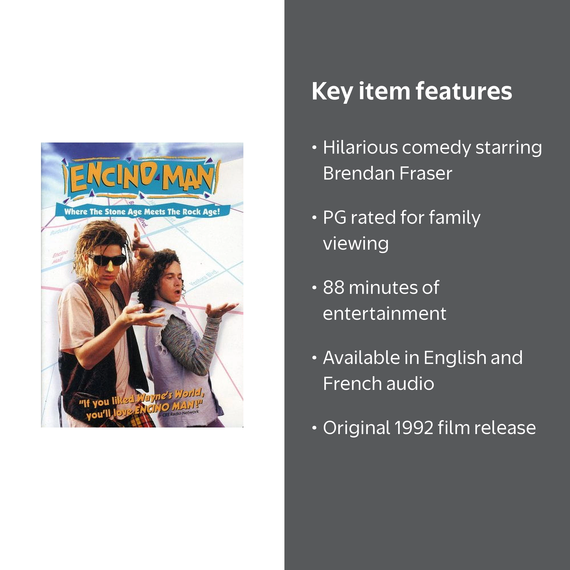 Disney, Digital Video Disc, Encino Man PG 88 min, Comedy movie