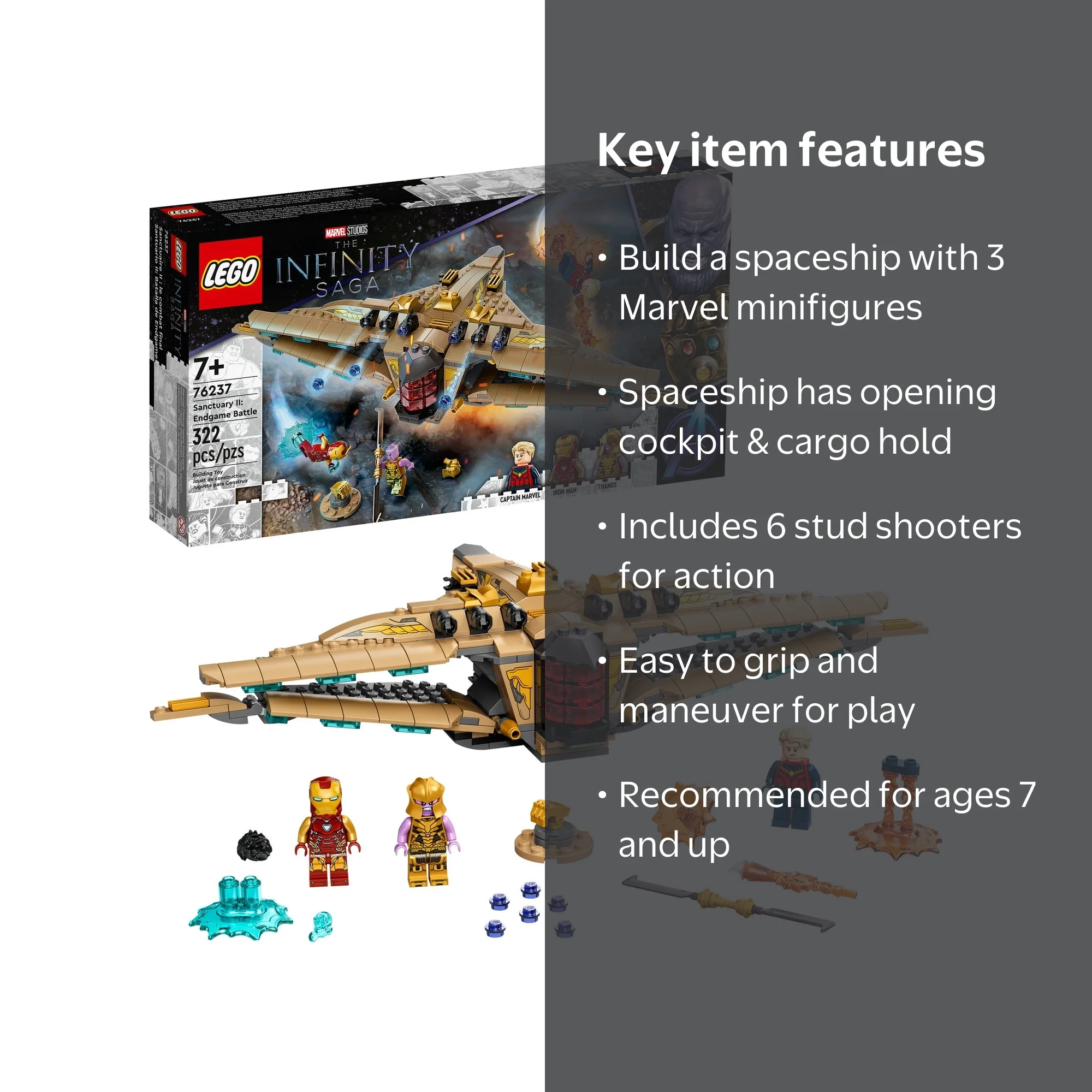LEGO Marvel Avengers Endgame Battle: New Thanos Spaceship Infinity
