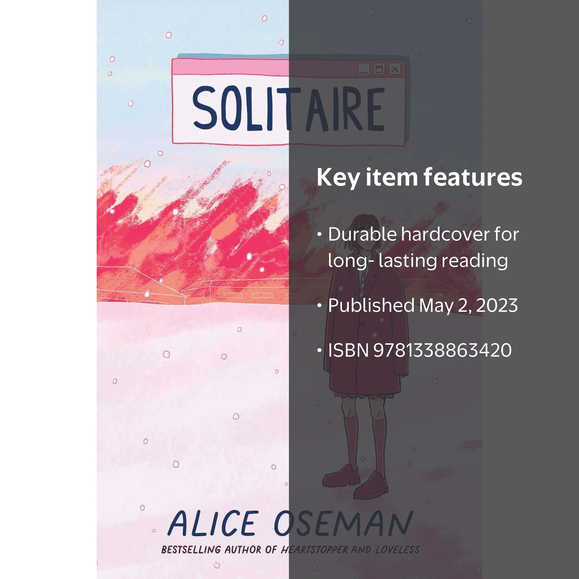 Alice Oseman, Solitaire Hardcover, ISBN 9781338863420, Novel