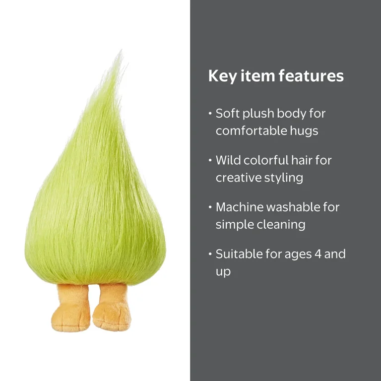 Dreamworks Trolls Fuzzbert Hug 'N Plush Doll - Walmart.com