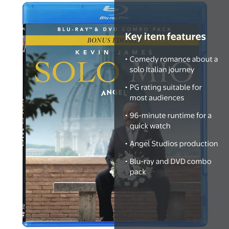Angel Studios Solo Mio Blu-ray DVD 2026 Romance Comedy Italy PG 96