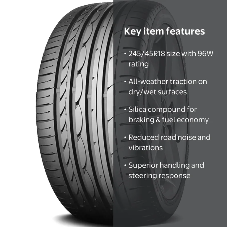 Yokohama Advan Sport 245/45R18 96W BW All Season Tire - Walmart.com