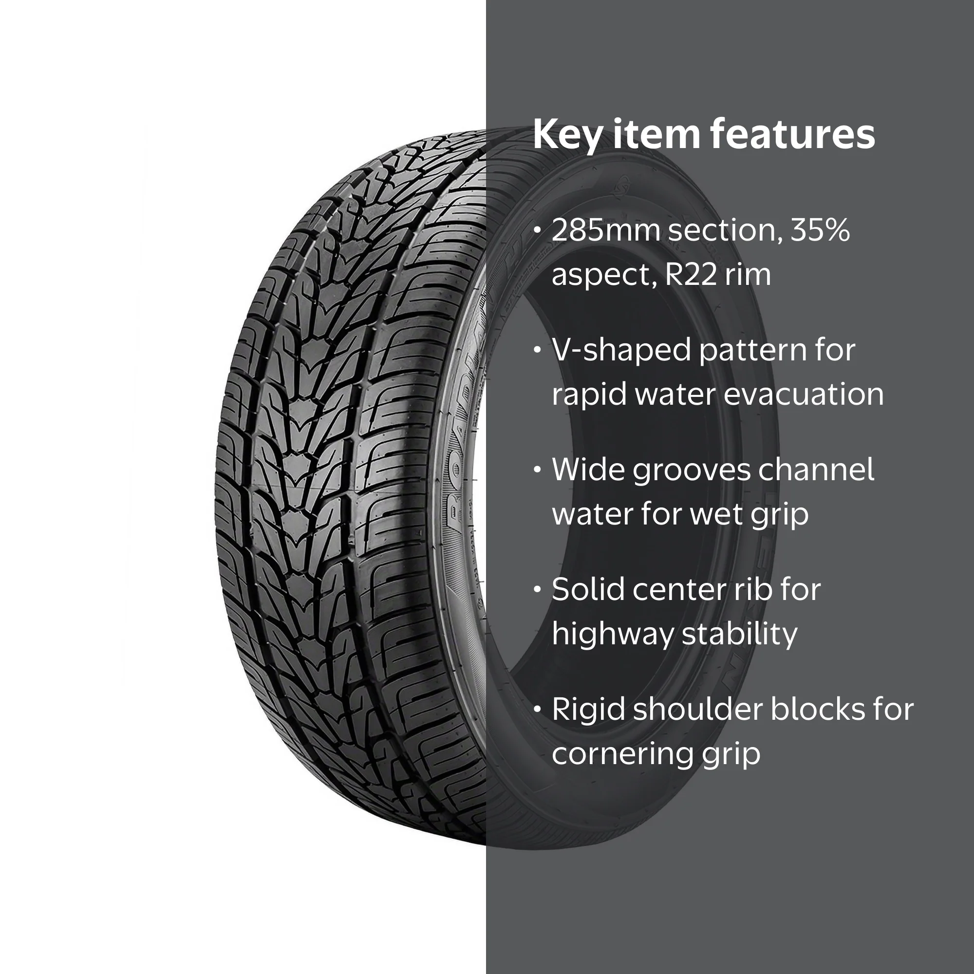 Nexen Roadian HP 285/35R22 106 V Tire - Walmart.com