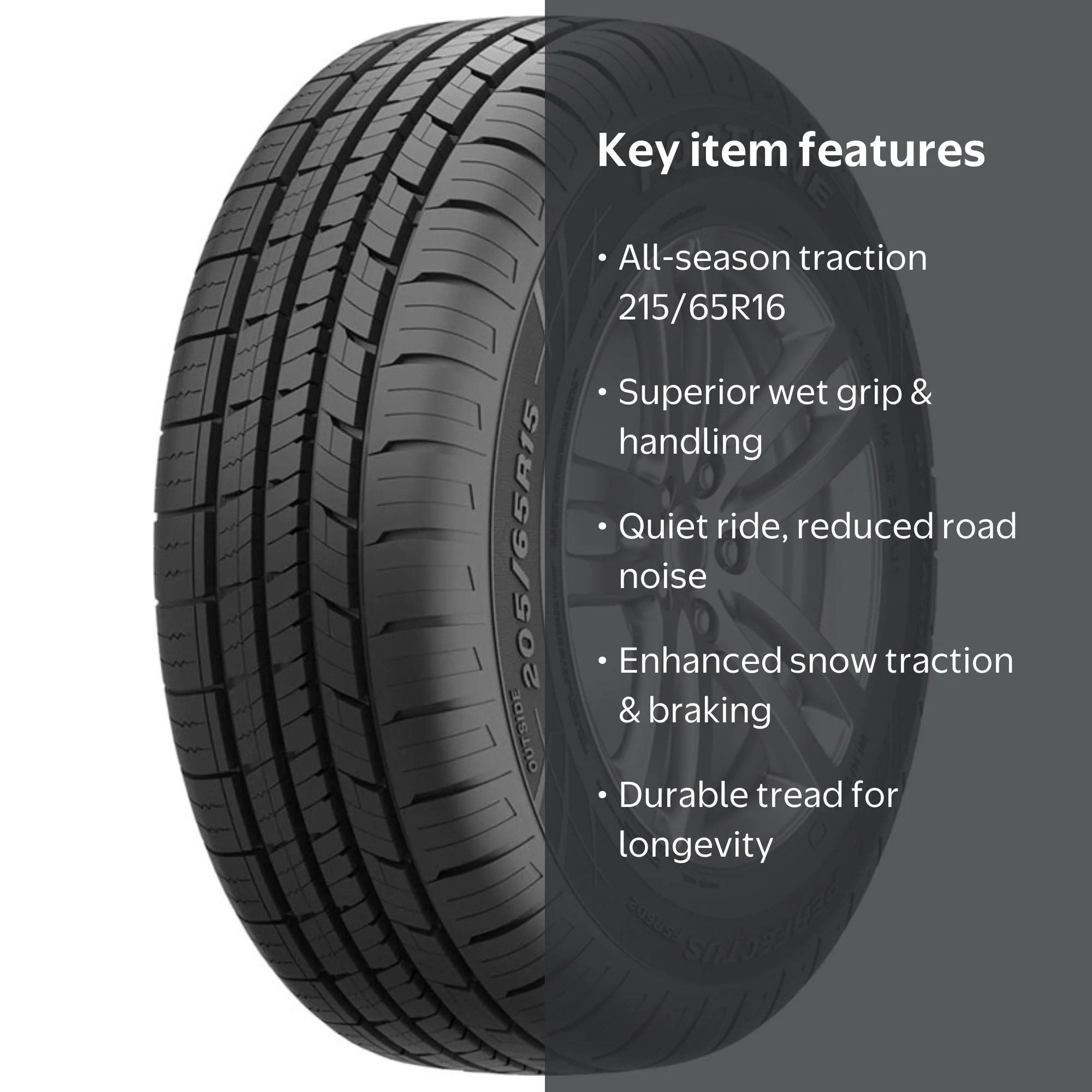 Fortune Perfectus FSR602 All-Season Touring Tire 215/65R16 98H for