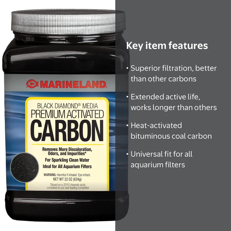Marineland Black Diamond Premium Activated Carbon, Filter Media
