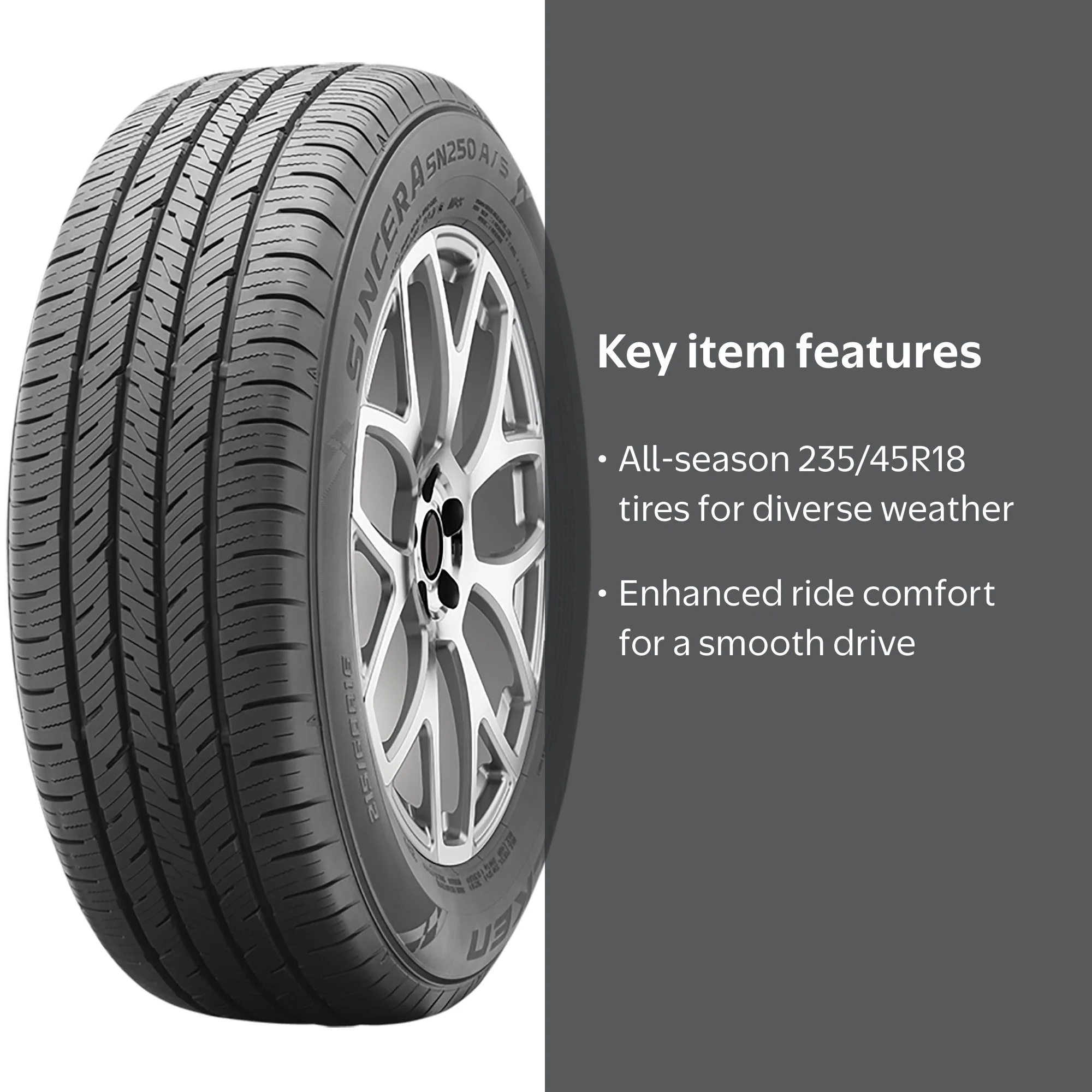 Falken Sincera SN250 A S All Season 235/45R18 94V Passenger Tire