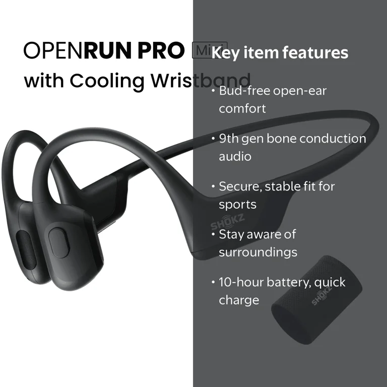 Shokz OpenRun Pro Mini Bone Conduction Open Ear Bluetooth