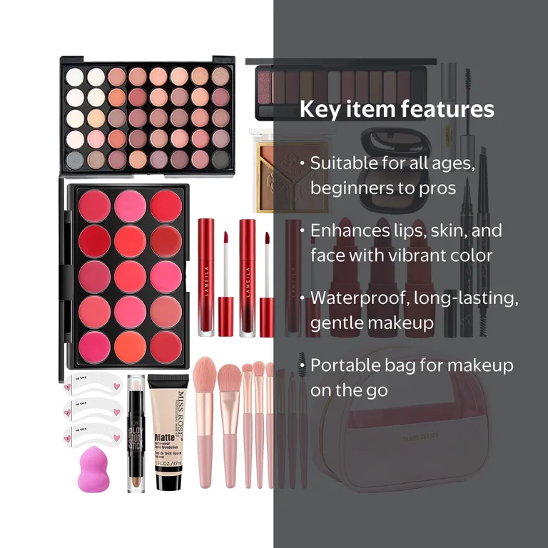 Miss Rose All In One Makeup Kit for Women Full Set Including