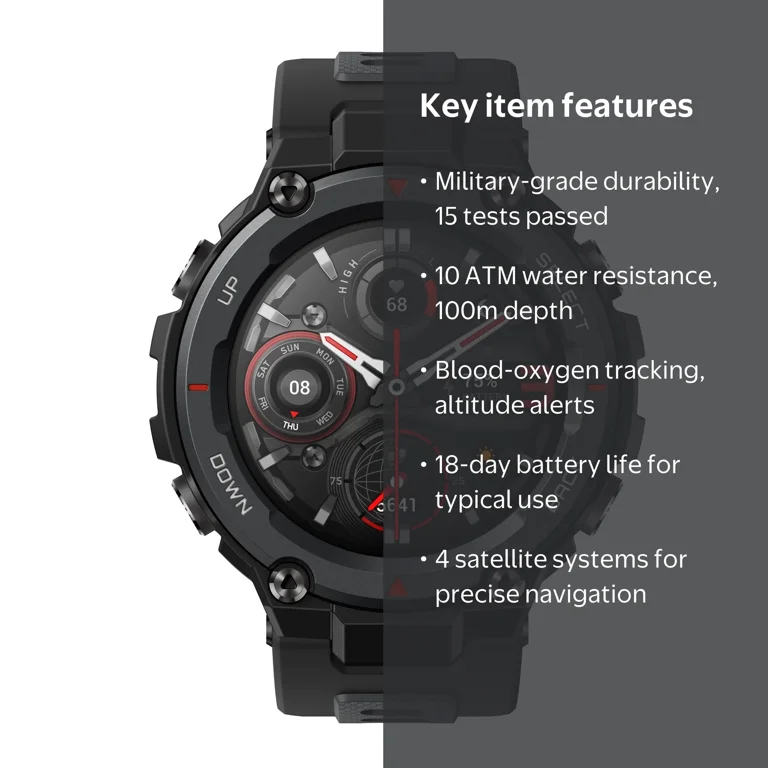 Amazfit T-Rex Pro Smart Watch Tracker Wearable - Walmart.com