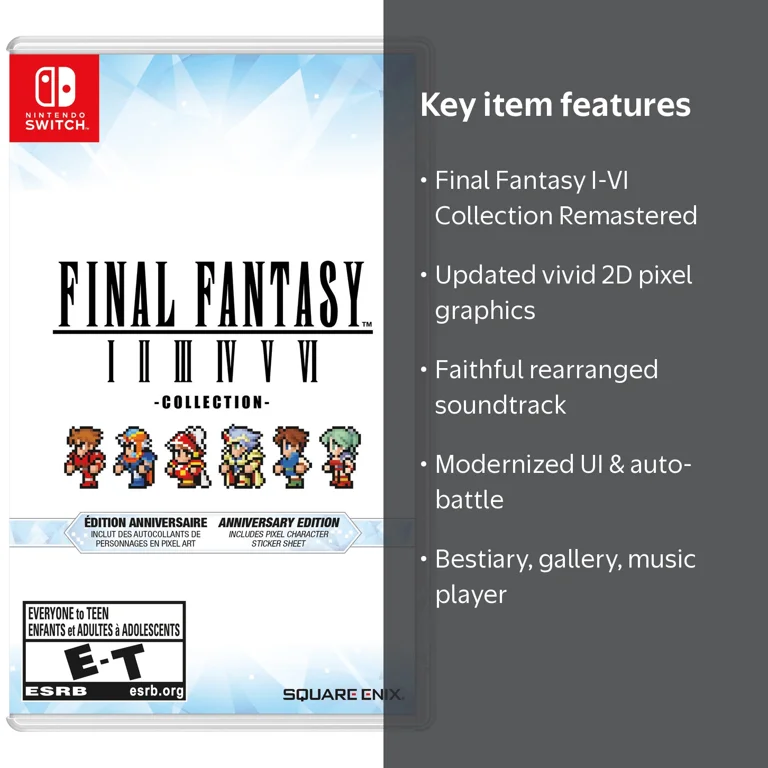 Final Fantasy I-Vi Collection Anniversary Edition for Nintendo