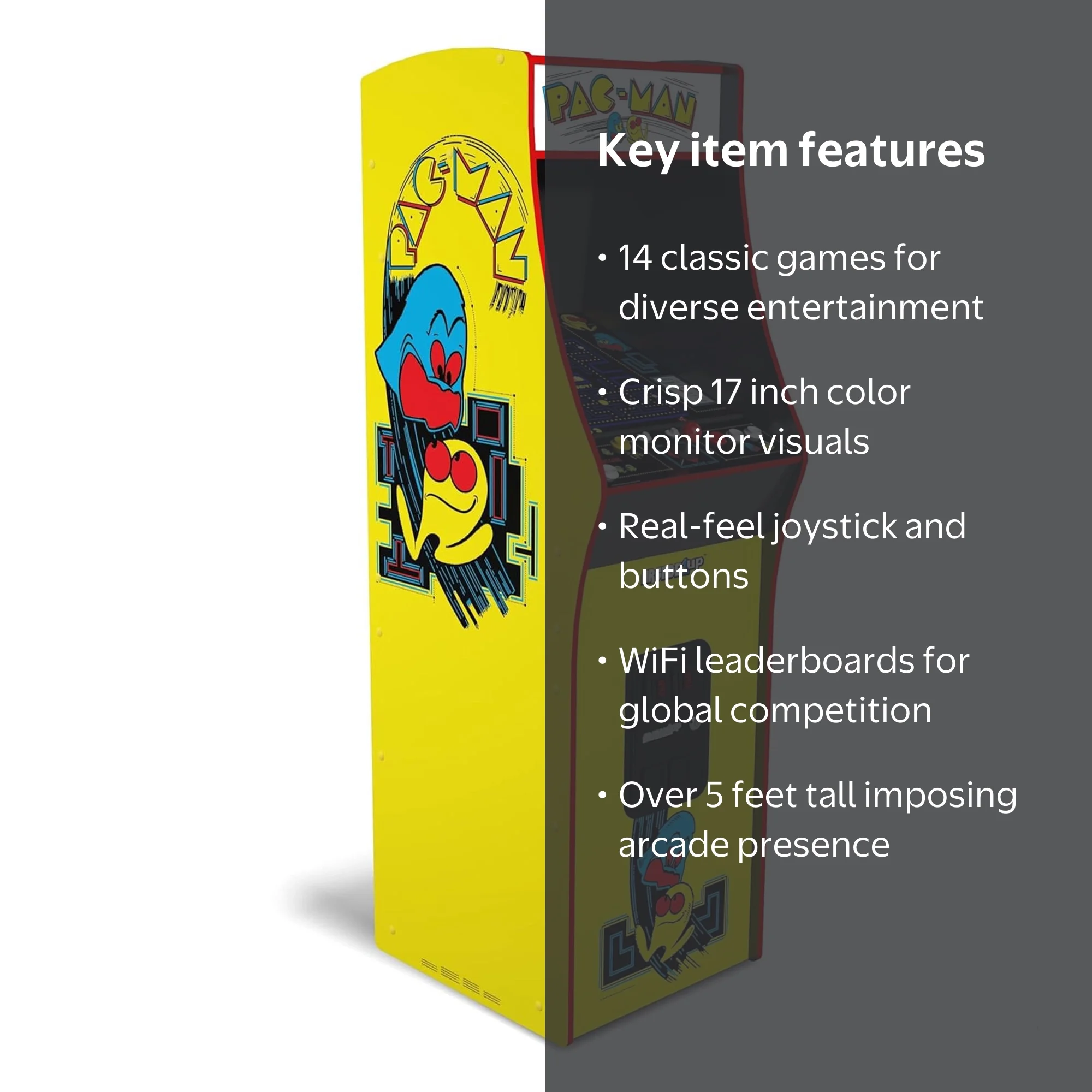 Arcade1Up PacMan Legacy Arcade Deluxe Edition, 17