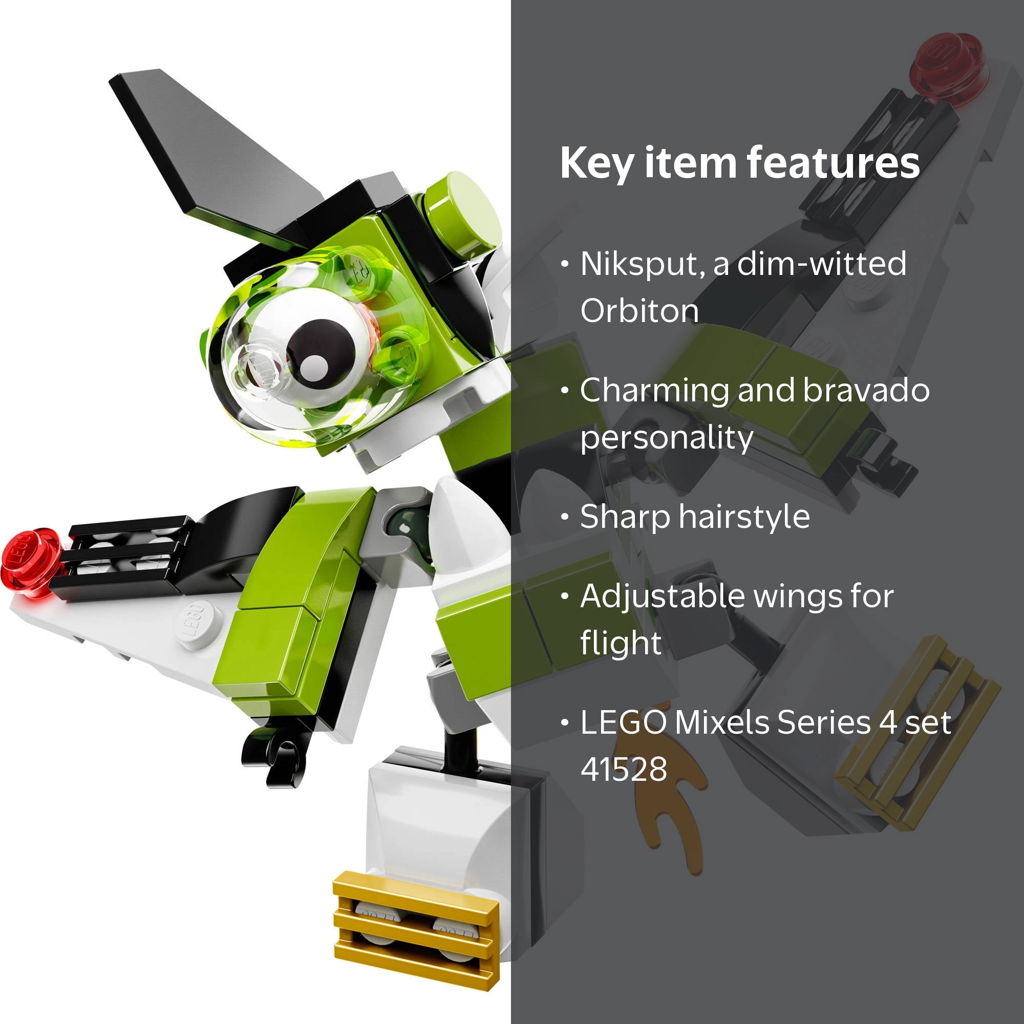 LEGO Mixels Series 4 Niksput Set #41528 [Bagged] - Walmart.com