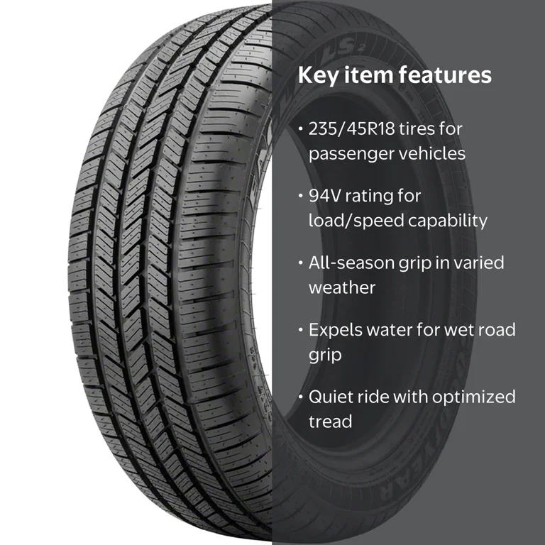 Goodyear Eagle LS-2 All-Season Passenger Tire, Reduced Noise, 235