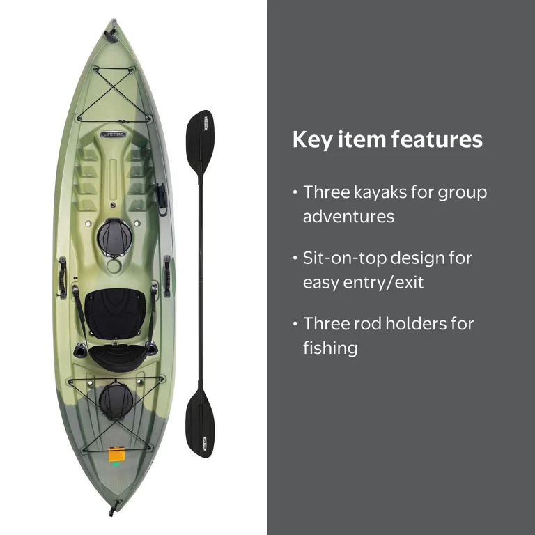 kayak tobacco walmart price (3 pack) Lifetime Tamarack Angler 10 ft Sit-On-Top Fishing Kayak, Volcano Fusion (91340) protected and impact resistant construction gives you strength and durability that allows you to get the most out of your kayak Our Best Seller: Long Cut