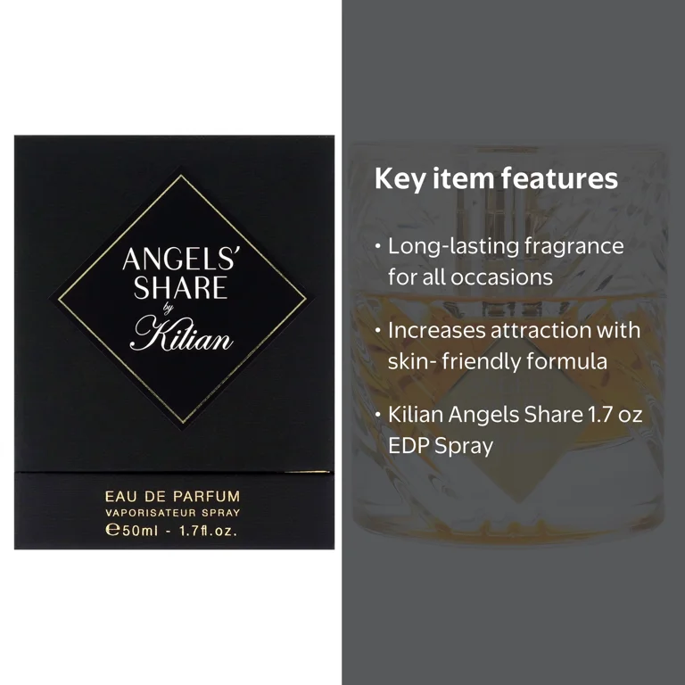 Kilian, Angels Share, 1.7 oz EDP Spray, Amber vanilla fragrance