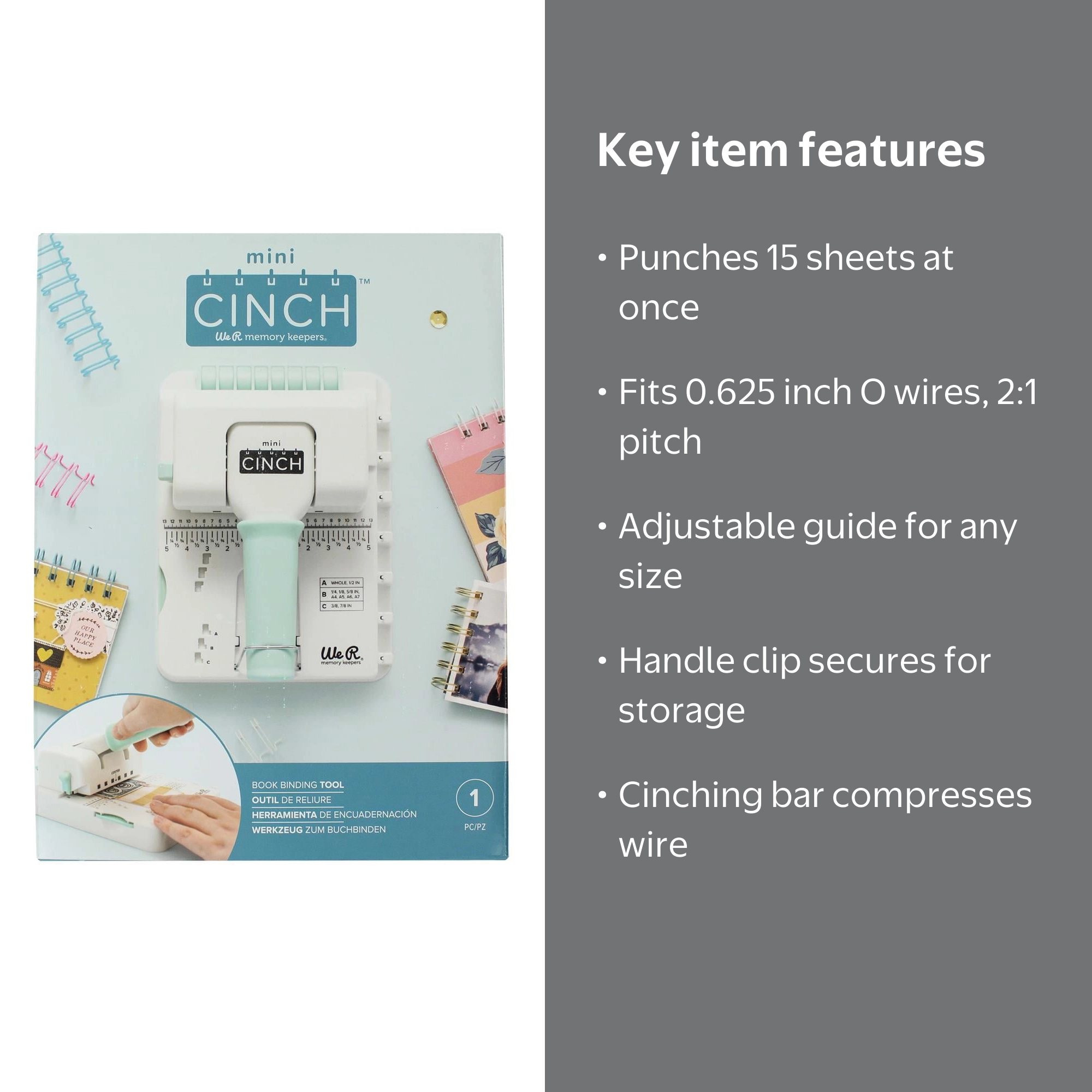 We R Memory Keepers Mini Cinch - Spiral Book Binding Machine