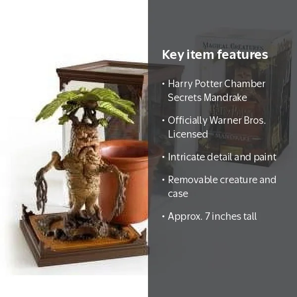 Harry Potter Collectible Mandrake Magical Creature Figurine