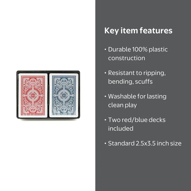 Kem Arrow Red and Blue Playing Cards, Wide - Walmart.com