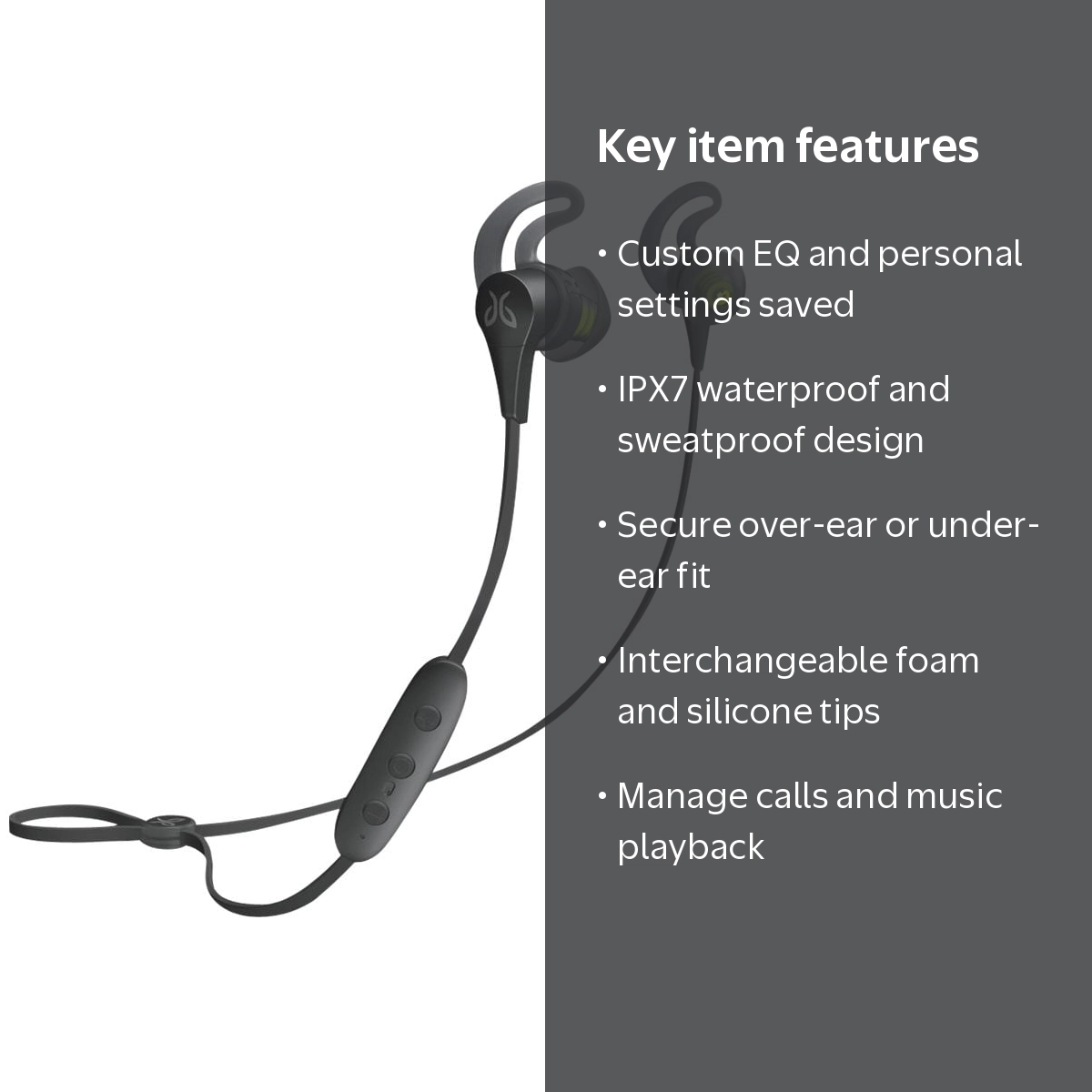 jaybird ユウキ Jaybird X4 - Earphones with mic - in-ear - Bluetooth - wireless