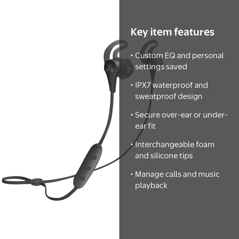 Jaybird X4 - Earphones with mic - in-ear - Bluetooth - wireless