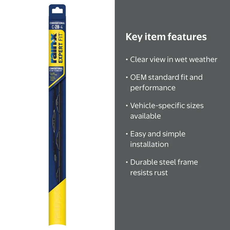 Rain-X Expert Fit Conventional Windshield Wiper Blade C-28