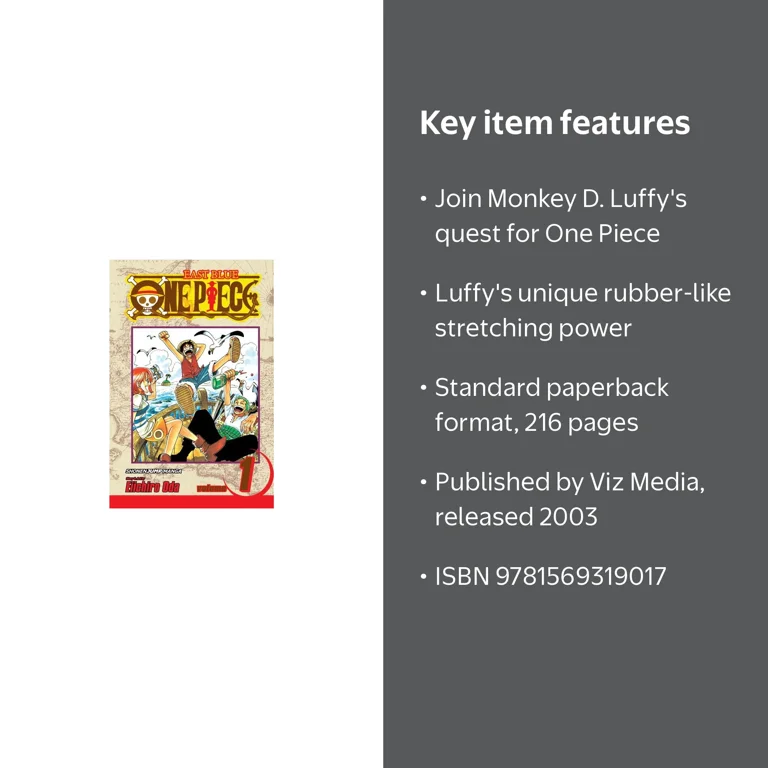 Eiichiro Oda, One Piece, Vol. 1 Romance Dawn, Paperback - Walmart.com