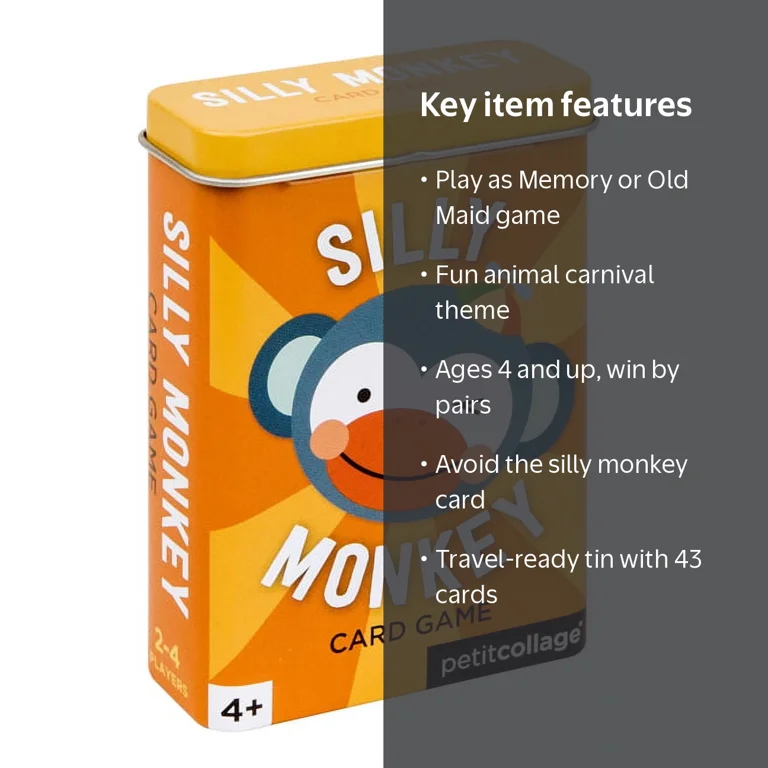 Silly Monkey Card Game (Other) - Walmart.com