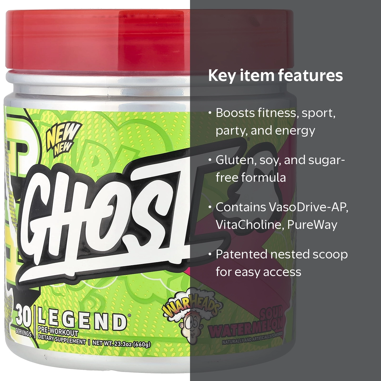 Ghost - Legend v4 Pre-Workout - Walmart.com