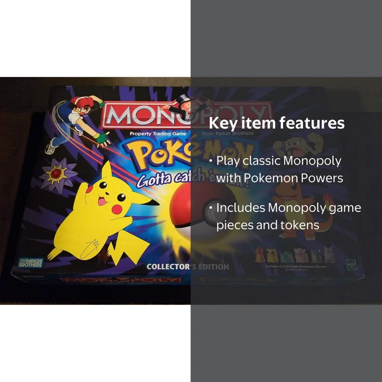 Monopoly Pokemon Edition - Anime Themed Board Game - Walmart.com