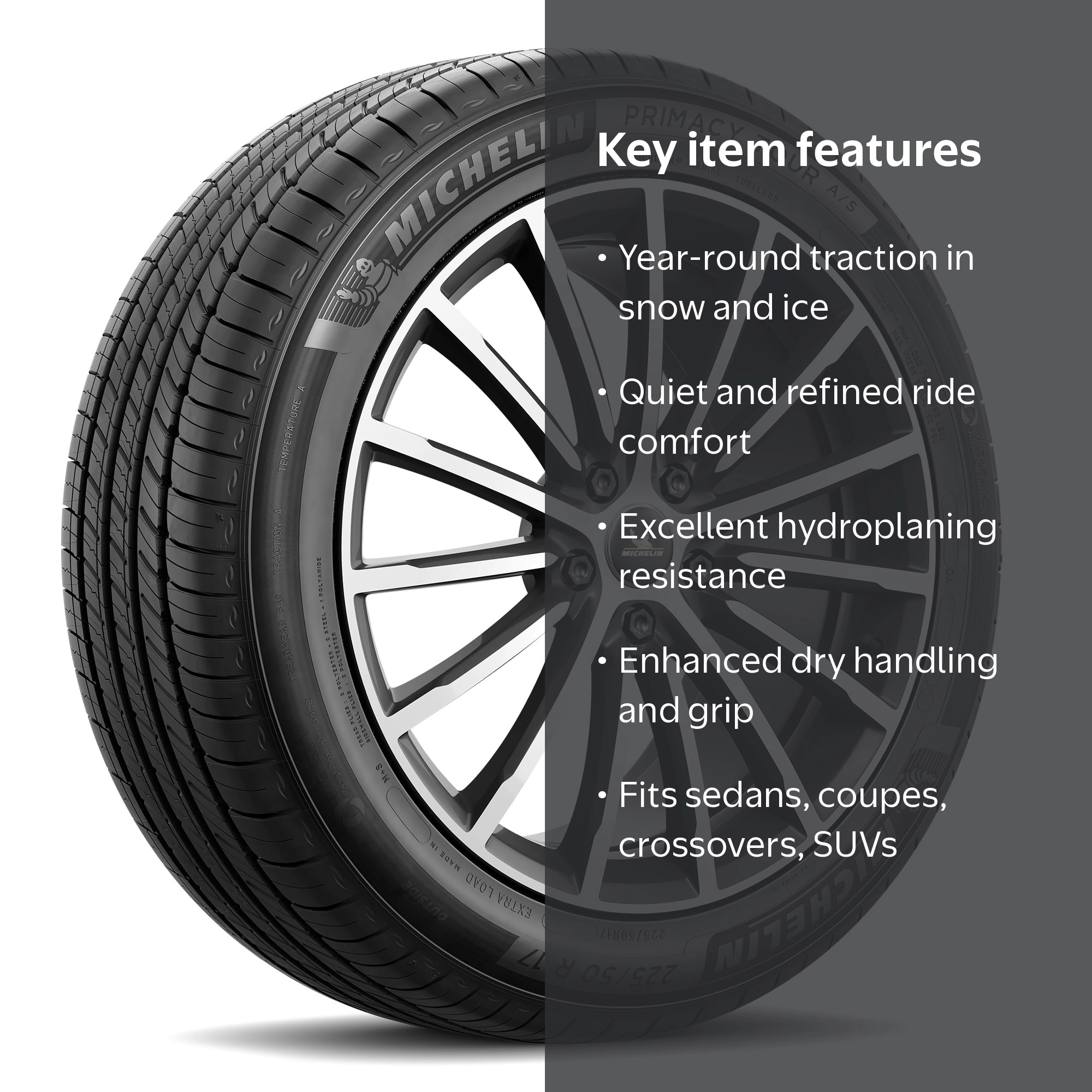 Michelin Primacy Tour A/S All-Season 235/45R18/XL 98V Tire