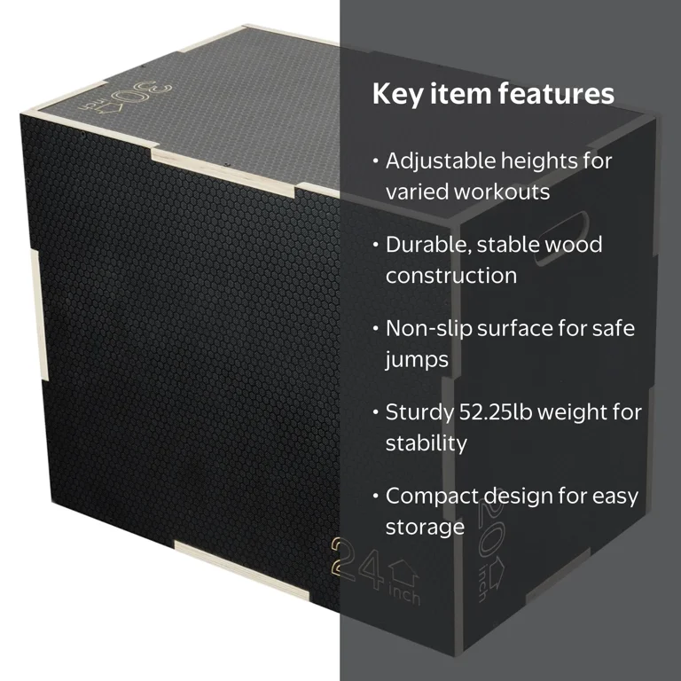Fitvids, Wooden Plyometric Box, 30