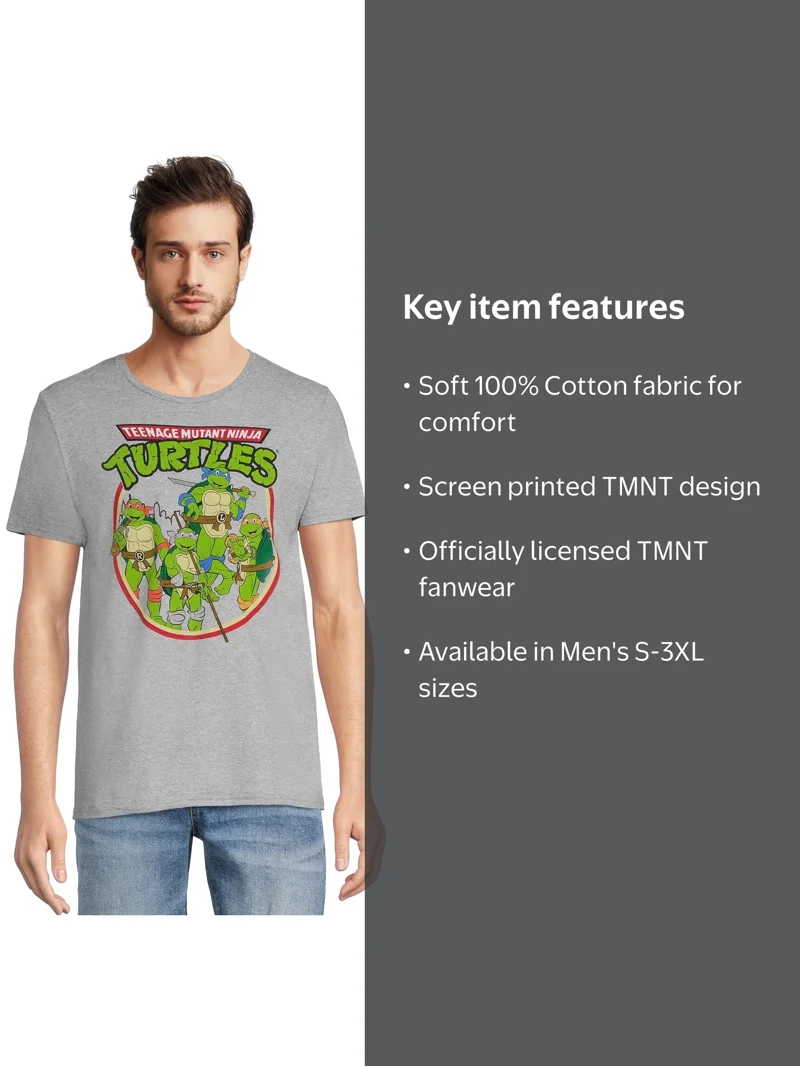Teenage Mutant Ninja Turtles Men's & Big Men's Graphic Tee Shirt