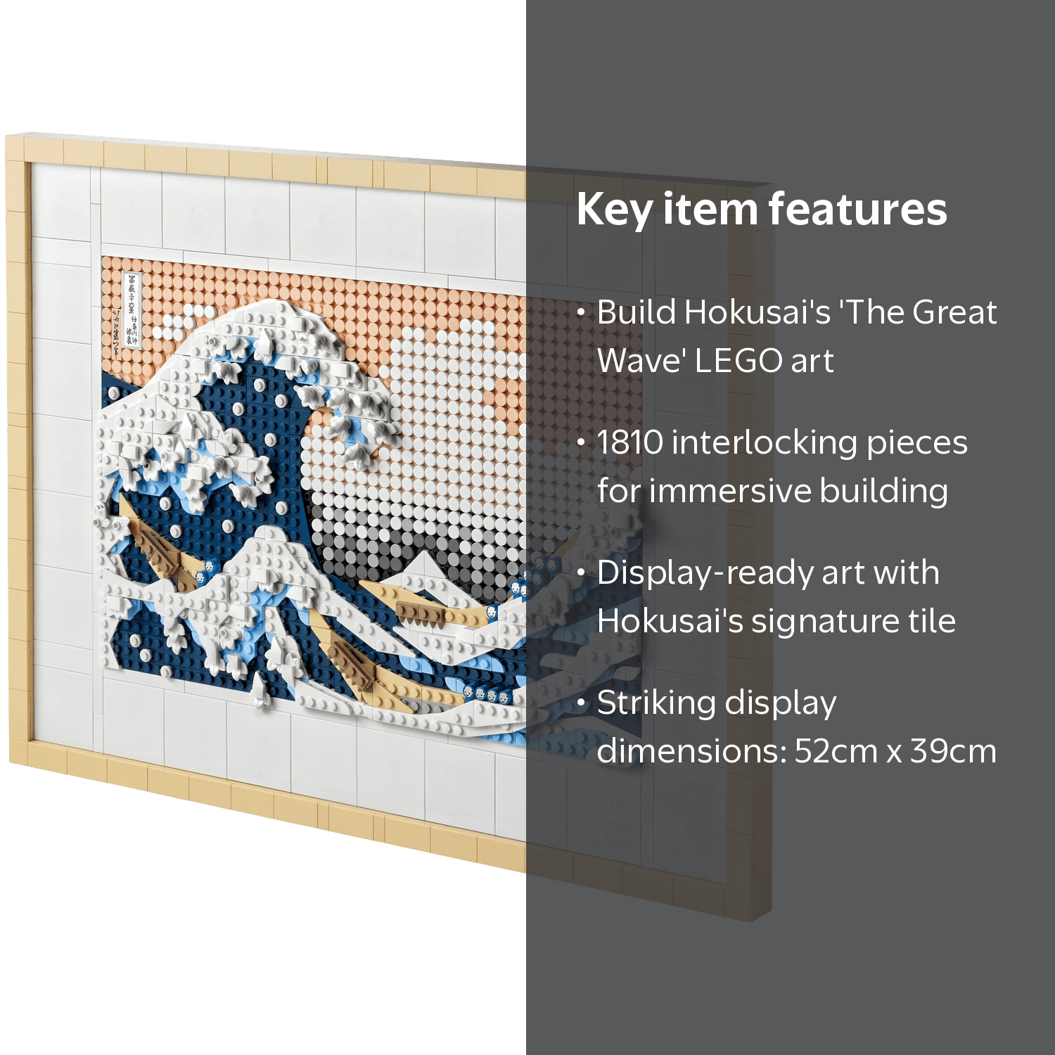 LEGO, Art The Great Wave Hokusai, Multicolor, 1810 Pieces