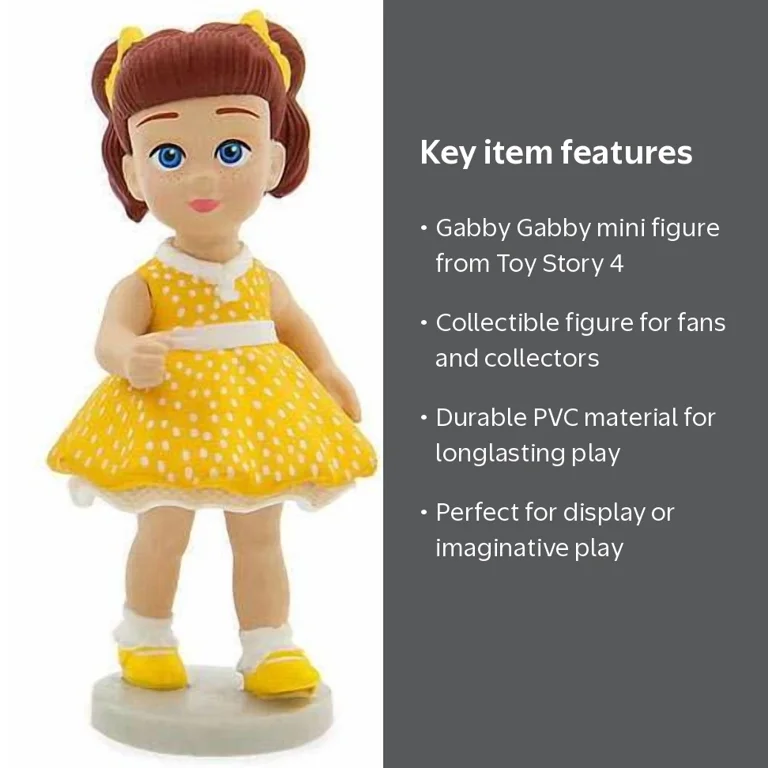 Disney Toy Story 4 Gabby Gabby Mini Figure, Collectable, Approx. 3
