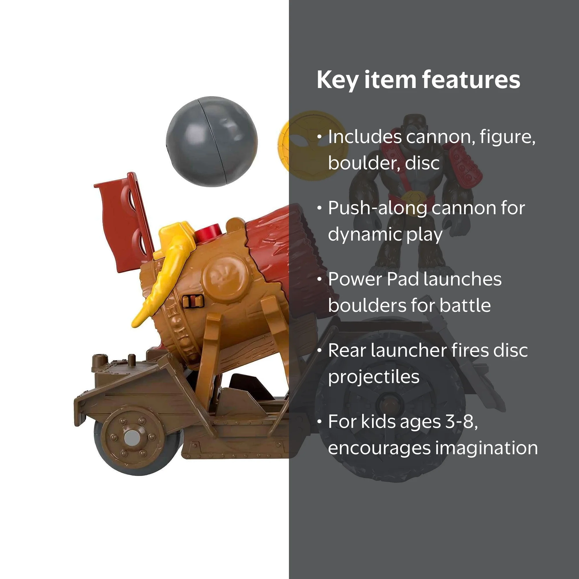 Imaginext Gorilla Cannon Action Toy Figure - Walmart.com