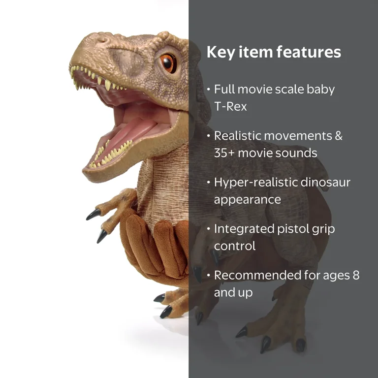 Jurassic World REALFX Baby T-Rex - Realistic Dinosaur Toy