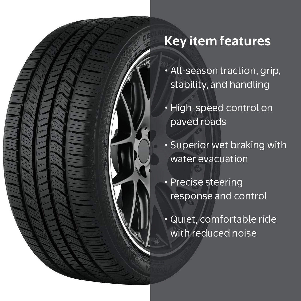 Yokohama Geolandar X-CV 265/45R21 104W All Season Tire for SUV