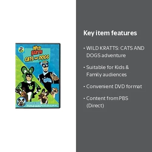 PBS, WILD KRATTS-CATS & DOGS DVD, Kids & Family - Walmart.com