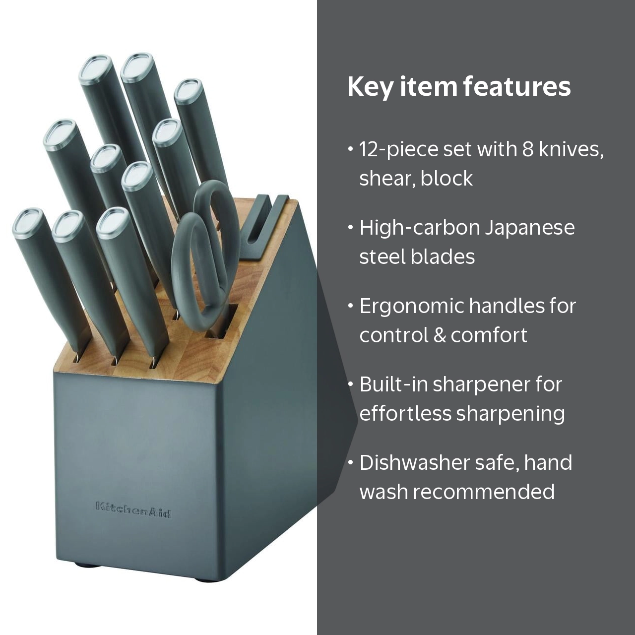 KitchenAid 12-Piece Knife Set - Durable flatware - Walmart