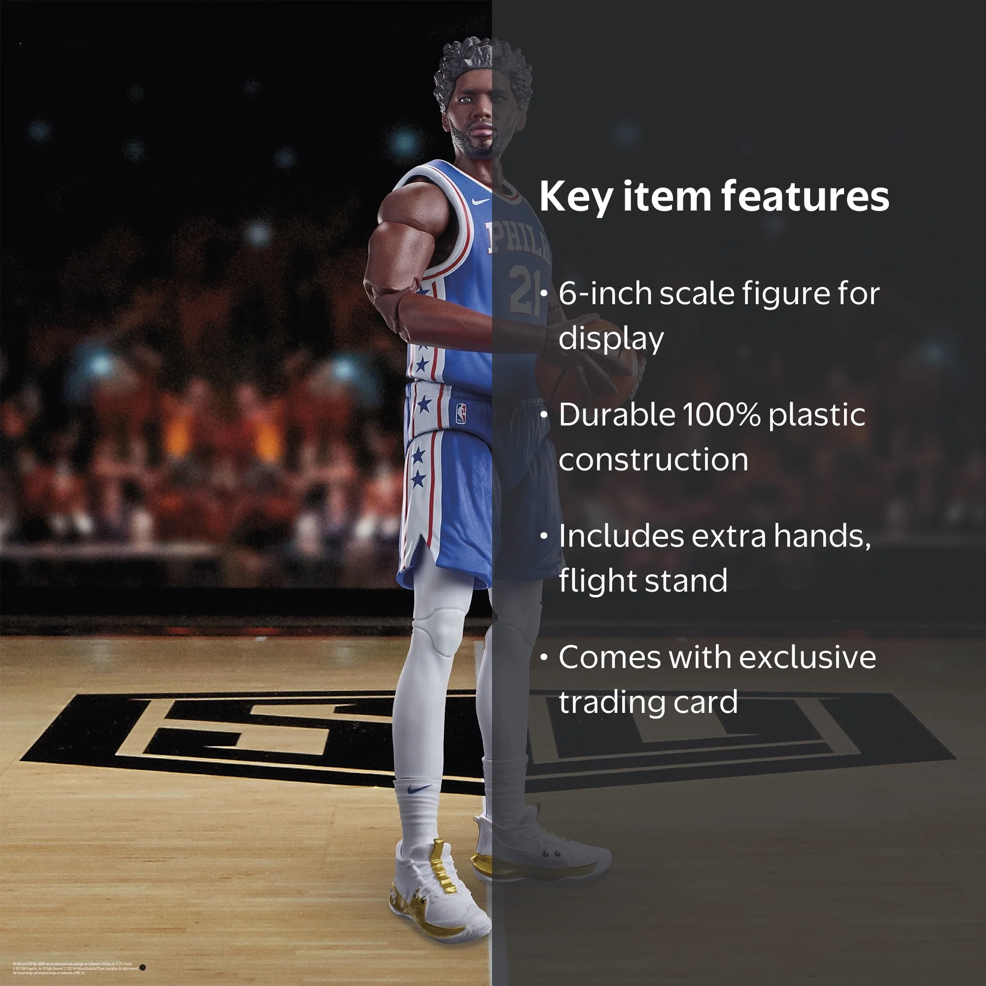 Hasbro, NBA Basketball Series 1 Joel Embiid Action Figure, 6