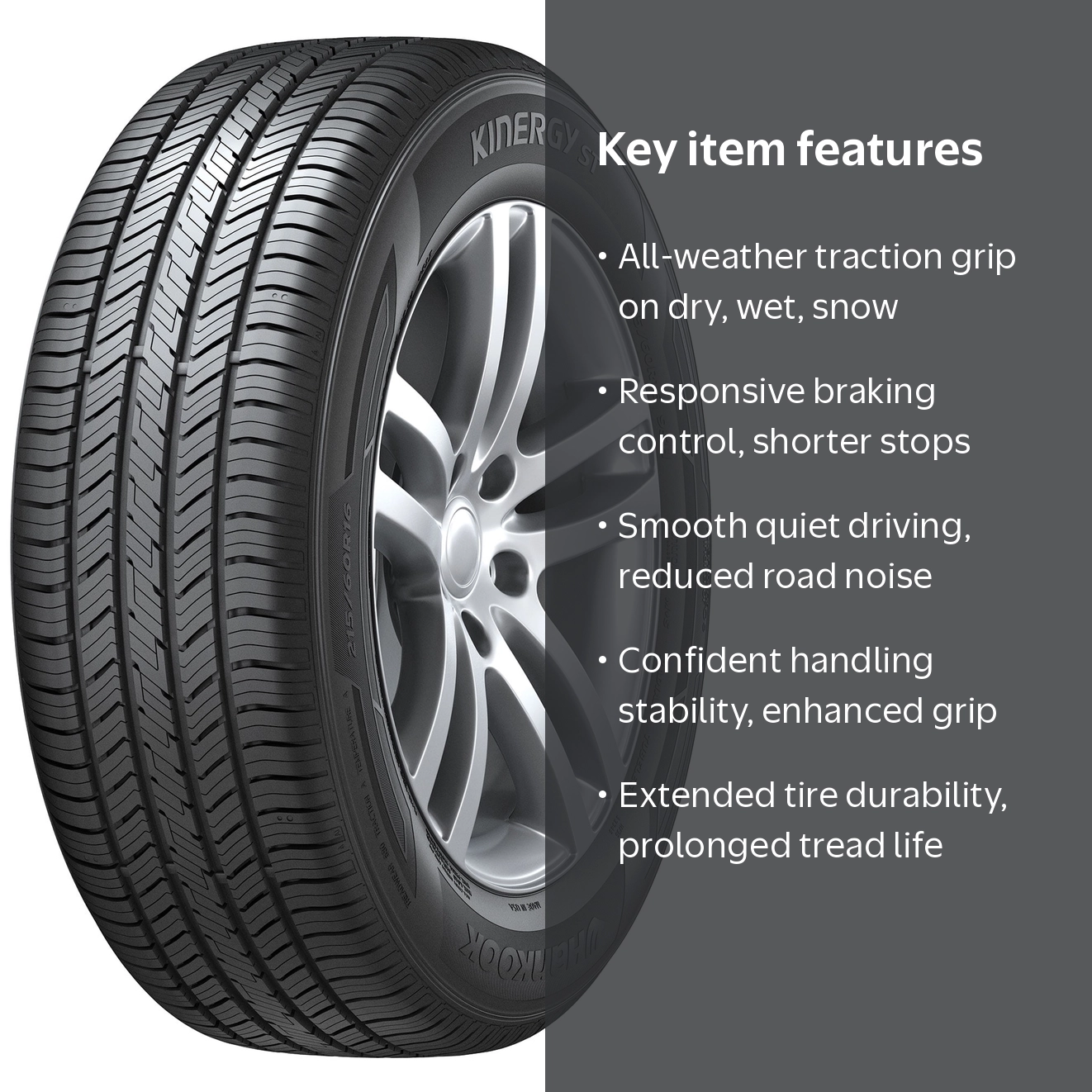 Hankook, Passenger Tire, 175/70R13 82T, All Season Black - Walmart.com